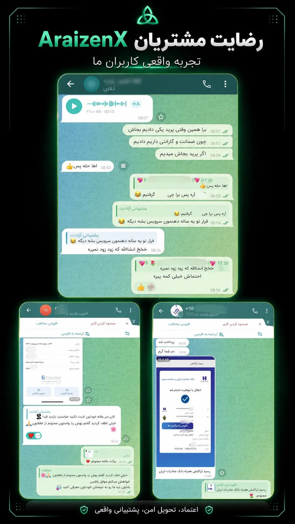 نظر واقعی مشتری آرایزن ۲